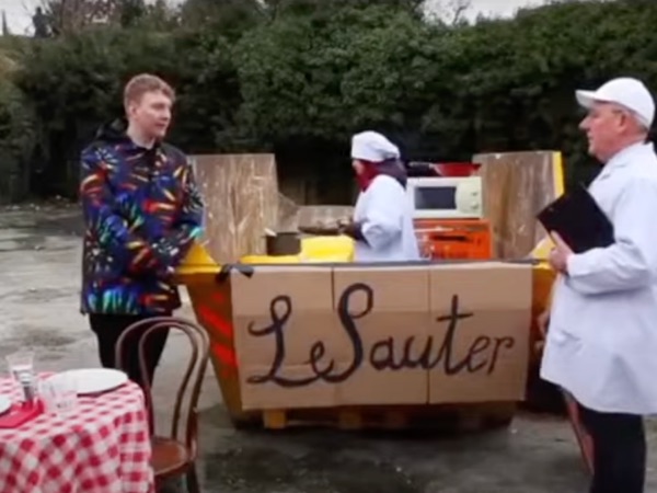 GB Skip Hire Le Sauter comedy skip restaurant promotional video